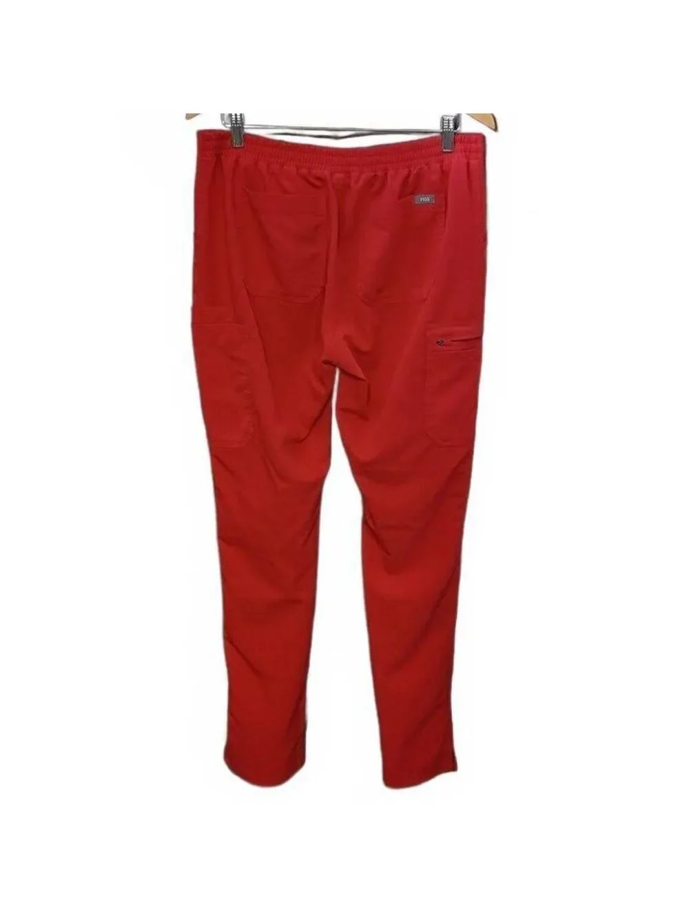FIGS Technical Collection Reddish Orange Scrub Pants Medium Tall